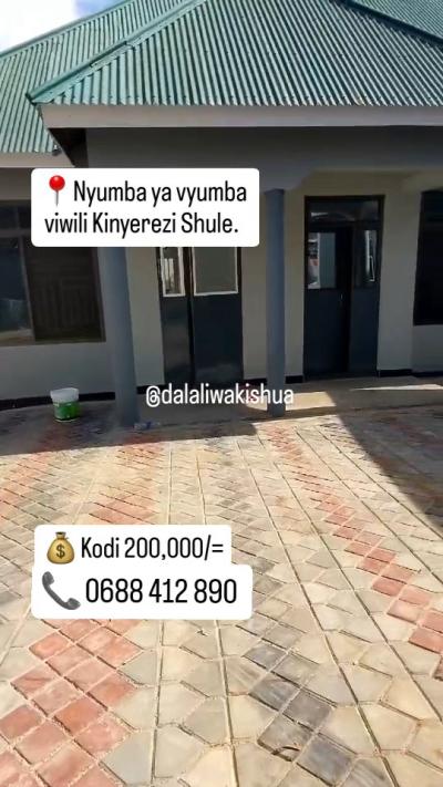 Nyumba ya vyumba viwili inapangishwa Kinyerezi, Dar Es Salaam