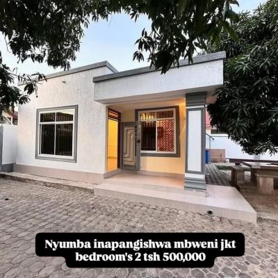 Nyumba/Apartment ya vyumba viwili inapangishwa Mbweni, Dar Es Salaam