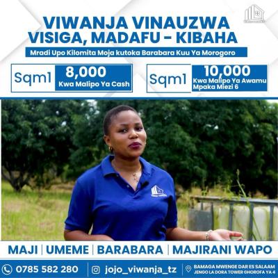 Viwanja vinauzwa Visiga, Pwani