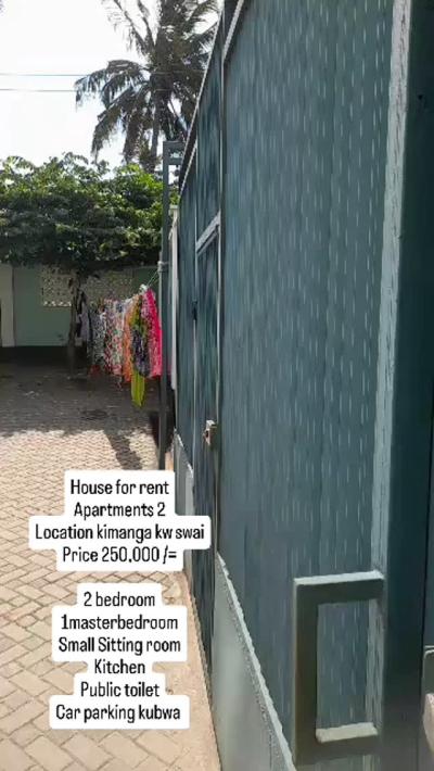 Nyumba/Apartment ya vyumba viwili inapangishwa Tabata, Dar Es Salaam