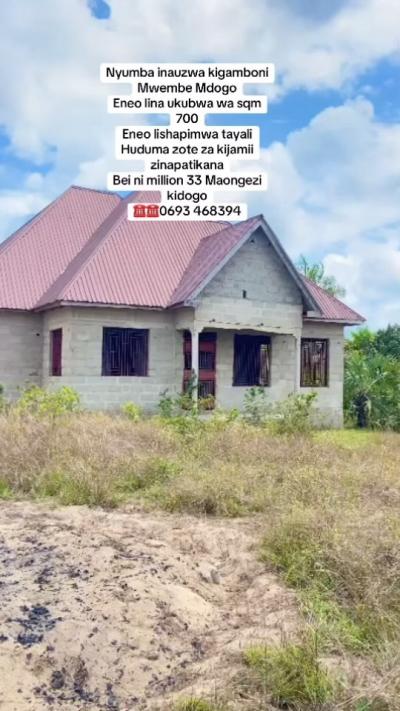 House for sale at Kigamboni, Dar Es Salaam