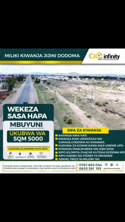 Kiwanja kinauzwa Mnadani, Dodoma