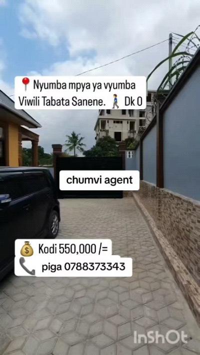 Nyumba/Apartment ya vyumba viwili inapangishwa Tabata, Dar Es Salaam