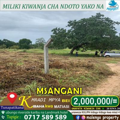 Plots for sale at Msangani, Pwani