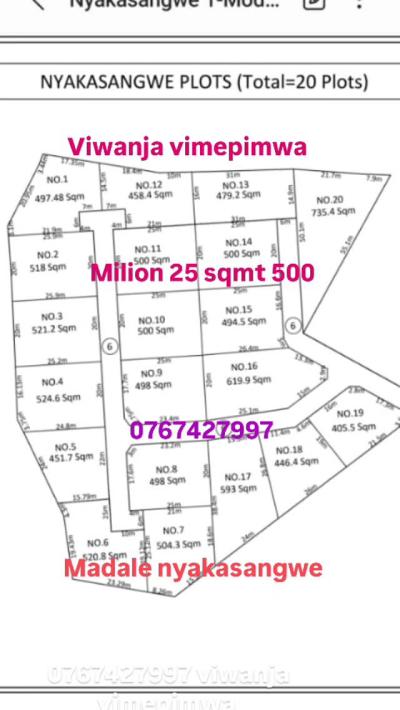 Plots for sale at Madale, Dar Es Salaam