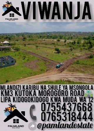 Plots for sale at Mlandizi, Pwani