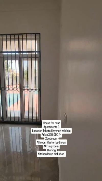 Nyumba/Apartment ya vyumba viwili inapangishwa Tabata, Dar Es Salaam