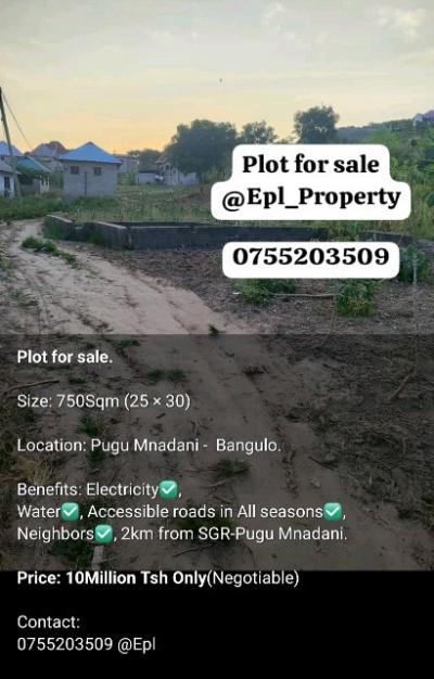 Plot for sale at Pugu, Dar Es Salaam