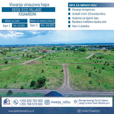 Plots for sale at Kigamboni, Dar Es Salaam