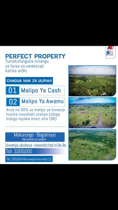 Plots for sale at Bagamoyo, Mbeya