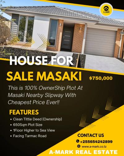 House/Apartment for Rent at Masaki, Pwani