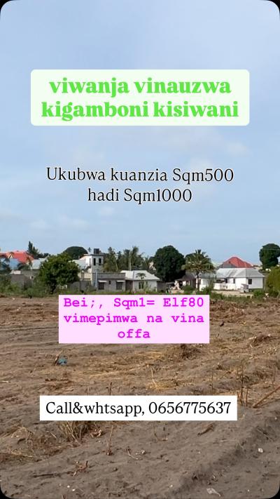 Plots for sale at Kigamboni, Dar Es Salaam