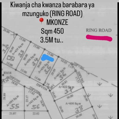 Plot for sale at Mkonze, Dodoma